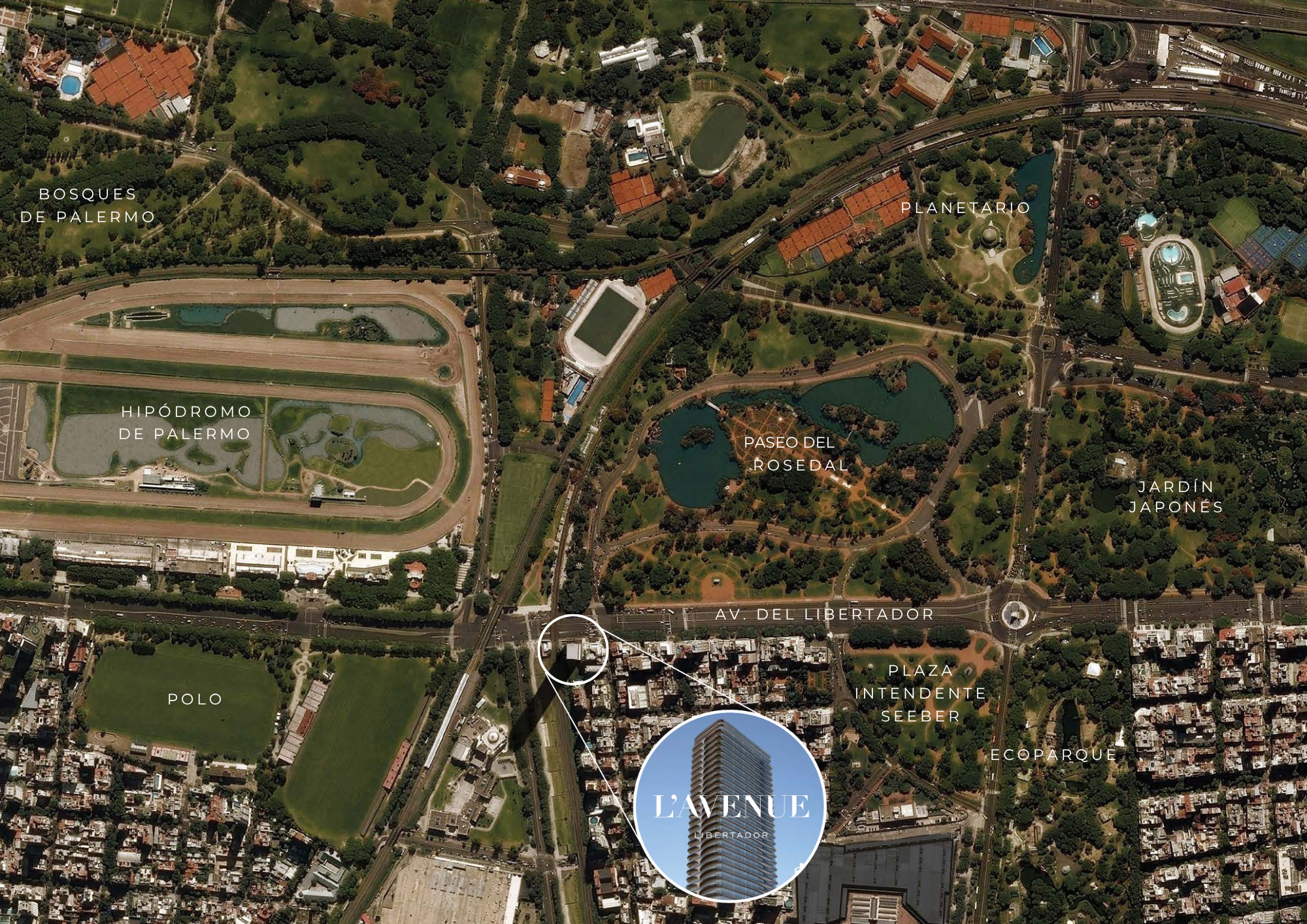 Ubicación · Bosques de Palermo