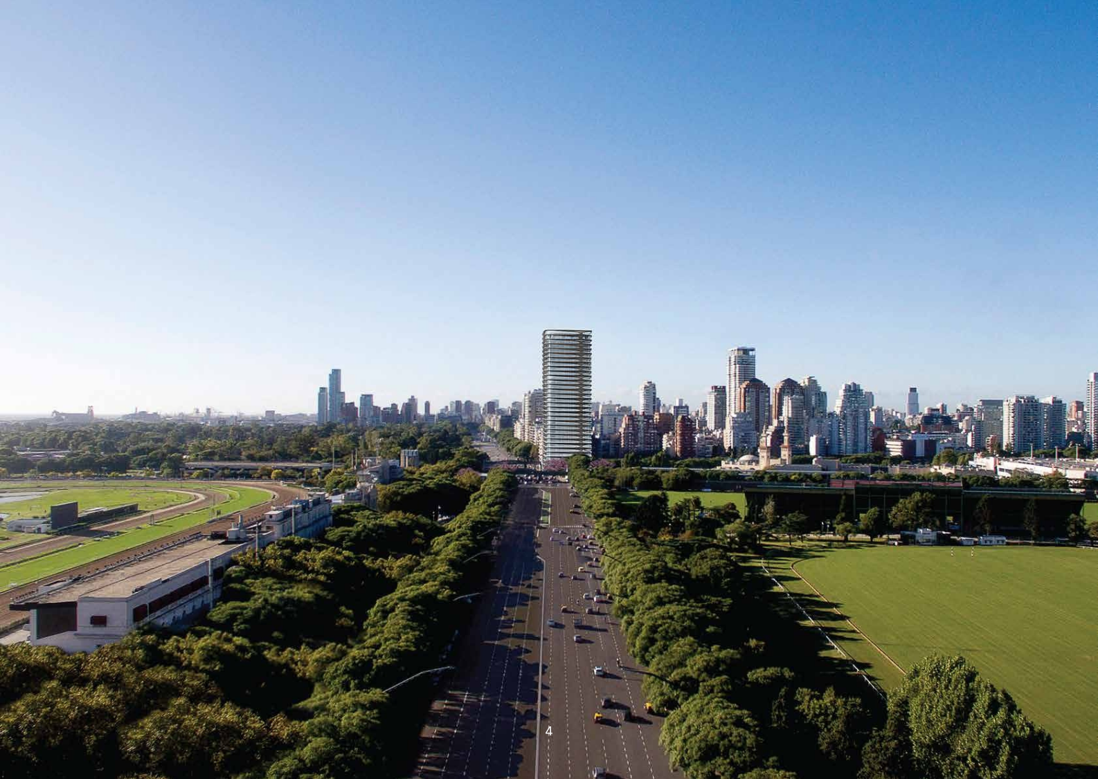 Vista aérea · Polo y Libertador